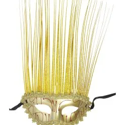 Oogmasker Goud Met Lange Punten