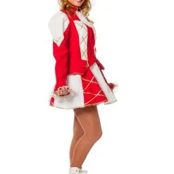 Showmeisje Dansmarietje, Rood Vrouw Kostuum -Dans & Entertainment Verkoop 4368 2 4