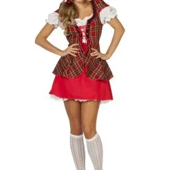Ms Matey Schotse Kort Vrouw Kostuum