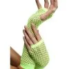Lange Neon Groene Vingerloze Visnet Handschoenen Vrouw