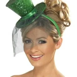 Mini Glitter Hogehoed Groen Vrouw