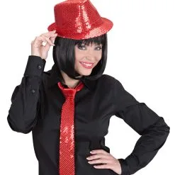 Disco Deukhoed Pailletten Rood -Dans & Entertainment Verkoop 9068h d 1