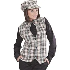 Vest Schotse Ruit Beige -Dans & Entertainment Verkoop 9310b g 9