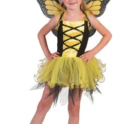 Gele Vlinder Villeintje Meisje Kostuum