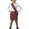 Schotse Suzy Rood Tartan Meisje Kostuum