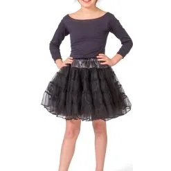 Zwarte Glitter Tule Petticoat Meisje -Dans & Entertainment Verkoop fun 2020 408507 3 12