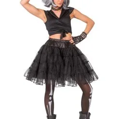 Zwarte Glitter Petticoat Vrouw -Dans & Entertainment Verkoop fun 2020 508507 4 14