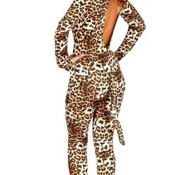 Bruin Bijtgraag Luipaard Jumpsuit Vrouw Kostuum -Dans & Entertainment Verkoop grc16 84369 b 17