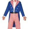 Uncle Sam Trots Op Amerika Man Kostuum