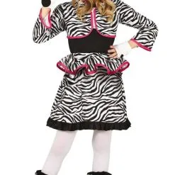 Op Je Strepen Staan Zebra Meisje Kostuum