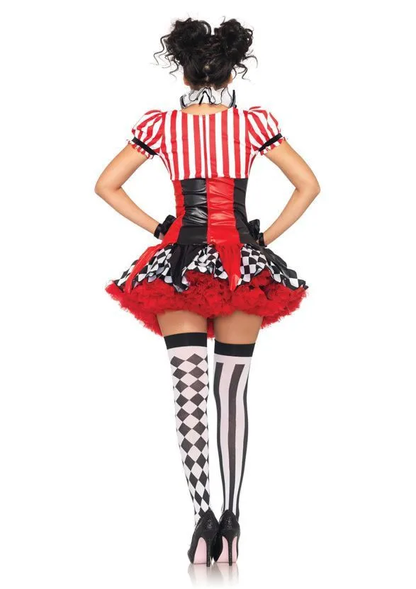 Verleidelijke Dames Clown Jurk Vrouw 5 Verleidelijke Dames Clown Jurk Vrouw - Afbeelding 5
