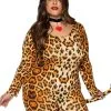 Listige Luipaard Op De Loer Plus Size Vrouw Kostuum