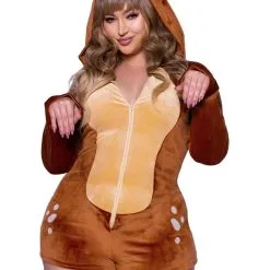 Springerig Bronstig Hertje Plus Size Vrouw Kostuum