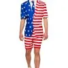 America First Vlag Verenigde Staten USA Zomer Man Kostuum
