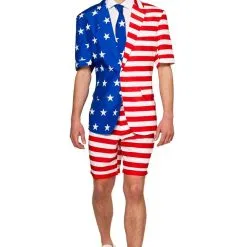America First Vlag Verenigde Staten USA Zomer Man Kostuum