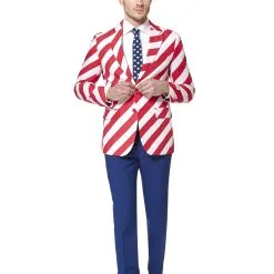 USA United Stripes Opposuit Man Kostuum