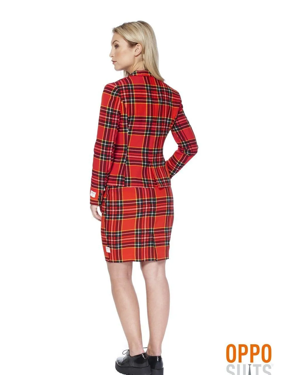 Schotse Lumberjackie Opposuit Vrouw Kostuum 4 Schotse Lumberjackie Opposuit Vrouw Kostuum - Afbeelding 4