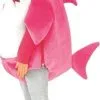 Roze Mommy Shark Kind Met Geluid Kind Kostuum
