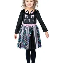 Ongevaarlijke Zwarte Kat Kind Meisje Kostuum -Dans & Entertainment Verkoop smf 2022 56410 2 4