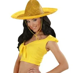 Sombrero 48cm, Geel -Dans & Entertainment Verkoop wdm1014 1429h b 1