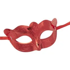 Oogmasker Metallic Rood