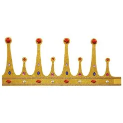 Maxi Glitter Kroon Met Stenen, Buigbaar