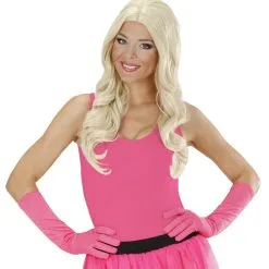 Handschoen Lang Neon, Roze -Dans & Entertainment Verkoop wdm1014 9500p c 2