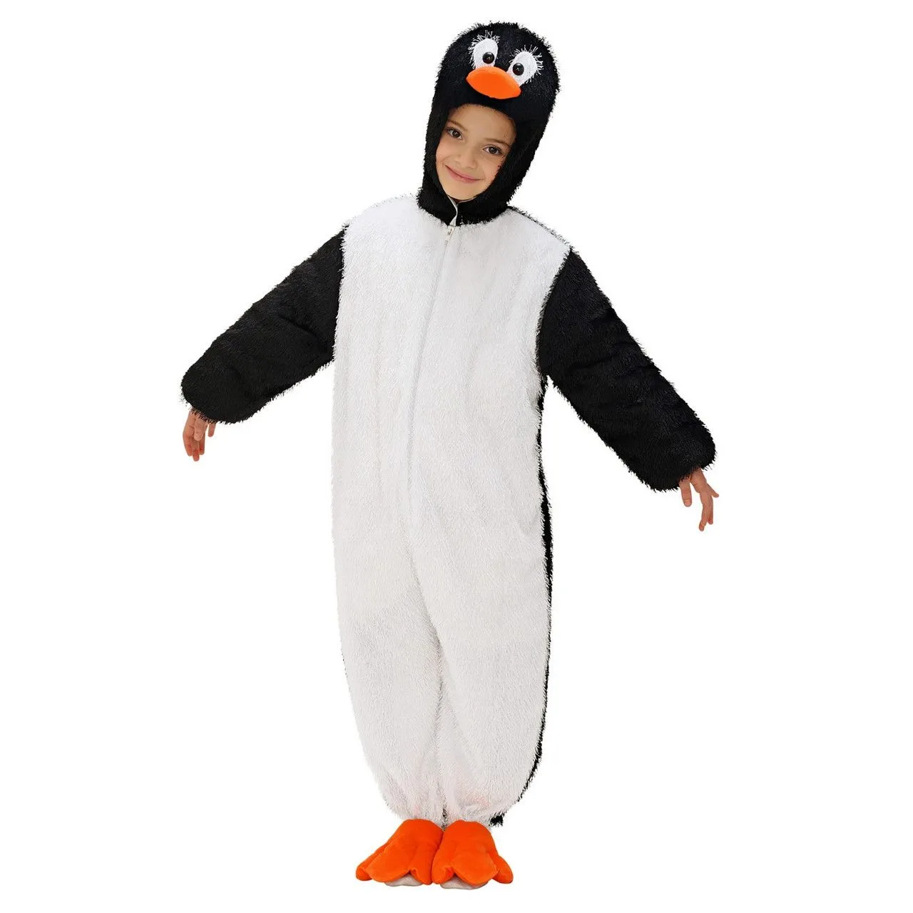 Full-Body Pluche Pinguin Kind Kostuum Kind 1 Full-Body Pluche Pinguin Kind Kostuum Kind