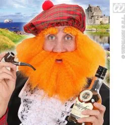 Pruik, Schot Met Baard, Wenkbrauwen En Muts