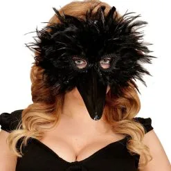 Grappig Veren Masker Vogel, Zwart -Dans & Entertainment Verkoop wdm1516 00580 c 1