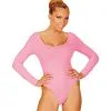 Unicolor Body Volwassen Met Knoopsluiting, Zacht Roze