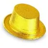 Showmaster Glitter Hoge Hoed, Goud