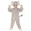 Jumpsuit Met Kap En Masker 98 Centimeter Afrikaanse Olifant Kind Kostuum