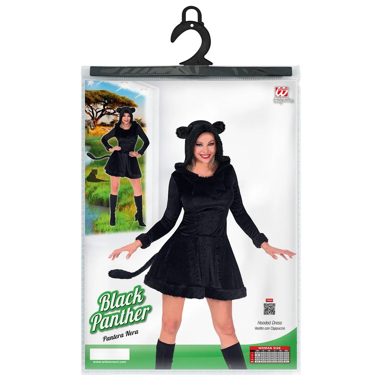 Prachtige Zwarte Panter Jurk Vrouw 4 Prachtige Zwarte Panter Jurk Vrouw - Afbeelding 4