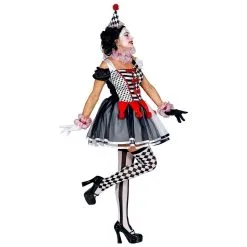 Haha Harlekijn Hofnar Vrouw Kostuum 6 Haha Harlekijn Hofnar Vrouw Kostuum -Dans & Entertainment Verkoop wdm 2019 0951 3 12