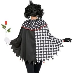 Hariet Harlekijn Zwart Wit Poncho Vrouw -Dans & Entertainment Verkoop wdm 2021 481a 3 2