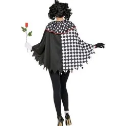 Hariet Harlekijn Zwart Wit Poncho Vrouw -Dans & Entertainment Verkoop wdm 2021 481a 5 2