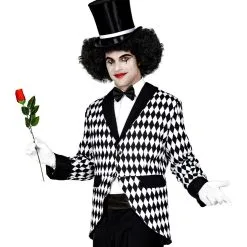 Eenzame Mime Clown Zwart Wit Man