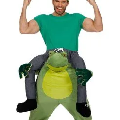 Op De Schouders Van Een Kikker Kostuum