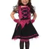 Wonderland Rock-N-Roll Kitty Meisje Kostuum